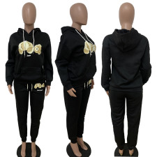 Printed Sweatshirt Sports Casual Suit LSD-83115