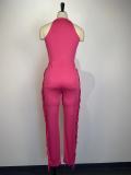 O Neck Vest And Tassel Pant Two Piece Set GWDS-230206