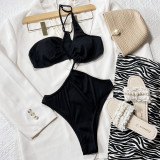 Sexy Solid Color One Piece Swimsuit CSYZ-C797WY