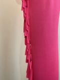 O Neck Vest And Tassel Pant Two Piece Set GWDS-230206