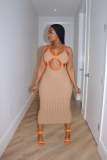 Hollow Sexy Long Dress QXTF-8143