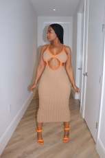 Hollow Sexy Long Dress QXTF-8143