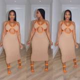 Hollow Sexy Long Dress QXTF-8143