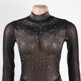 Sexy Hot Diamond Mesh Jumpsuit NY-2643