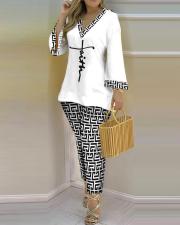 Plus Size Printed Fashion 2 Piece Pants Set GSRX-9003
