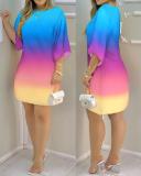 Plus Size Fashion Casual Print Dress GSRX-9012