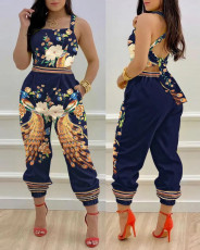 Plus Size Fashion Print Jumpsuit GSRX-9007