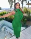 Sleeveless Knitted Tassel Midi Dress TK-6277