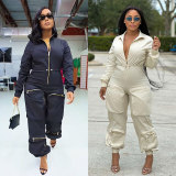 Casual Fashion Zipper Jumpsuits GWDS-230369