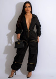 Casual Fashion Zipper Jumpsuits GWDS-230369