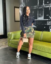 Pocket Camouflage Sexy Mini Skirt LSD-83181