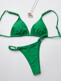 Bikini Solid Sexy Swimsuit Two Piece Set CSYZ-C880R