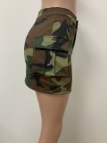 Pocket Camouflage Sexy Mini Skirt LSD-83181