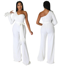 Fashion Single Sleeve Wide Leg Jumpsuit GOSD-6822