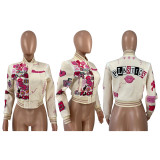 Printed Casual Fashion Baseball Coat CH-23012