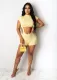 Fashion Short Sleeve Sling Shorts Two Piece Set BS-1333