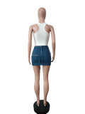 Slim Denim Mini Skirt MEM-88473