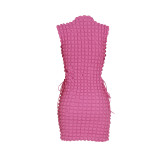 Fashion Sexy Side Tie Mini Dress FENF-264