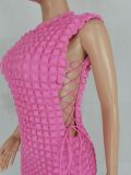 Fashion Sexy Side Tie Mini Dress FENF-264