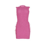 Fashion Sexy Side Tie Mini Dress FENF-264