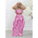 Fashion Stamping Two Piece Pants Set GDYF-6910