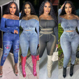 Casual Print Two Piece Pants Set YNSF-1883