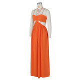 Chiffon Backless Wide Leg Jumpsuit ZSD-0576