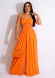Chiffon Backless Wide Leg Jumpsuit ZSD-0576