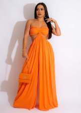 Chiffon Backless Wide Leg Jumpsuit ZSD-0576
