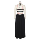 Chiffon Backless Wide Leg Jumpsuit ZSD-0576