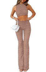 Casual Solid Color Vest Pants Two Piece Set ME-8296