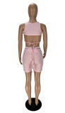 Sexy Backless Tie Up Three Piece Set XYF-9231