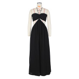 Chiffon Backless Wide Leg Jumpsuit ZSD-0576