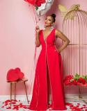 Fashion Solid Color Sleeveless Jumpsuit MOF-8917