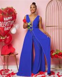 Fashion Solid Color Sleeveless Jumpsuit MOF-8917