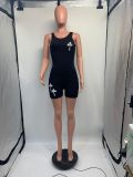 Fashion Slim Print Sleeveless Rompers GDNY-2120