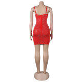 Sexy Hot Diamonds Sling Mini Dress NY-2676