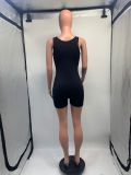 Fashion Slim Print Sleeveless Rompers GDNY-2120