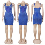 Sexy Hot Diamonds Sling Mini Dress NY-2676