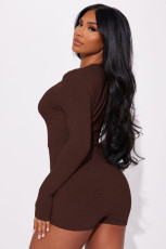 Fashion Casual Solid Color Rompers YD-8687