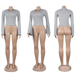 Pullover Crew Neck Top FSXF-F382