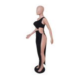 Sexy One Shoulder Split Maxi Dress BS-1336