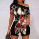 Plus Size Fashion Print Two Piece Set NY-10408
