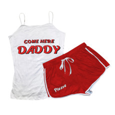 Casual Printed Camisole Shorts Two Piece Set SHD-9406