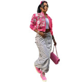 Printed Casual Fashion Baseball Coat CH-23012
