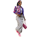 Printed Casual Fashion Baseball Coat CH-23012