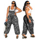 Fashion Camouflage Printed Loose Jumpsuit XHSY-19546