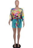 Casual Fashion Print Top XHXF-346