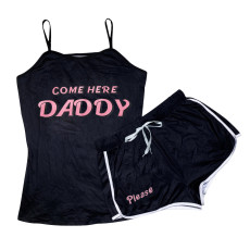 Casual Printed Camisole Shorts Two Piece Set SHD-9406