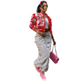 Printed Casual Fashion Baseball Coat CH-23012